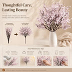 Mandy's 6 Bundles Artificial Light Pink Baby’s Breath Flowers - Image 6