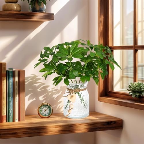 Kimura's Cabin Artificial Plants with Vase Real Touch Green Plant in Vase - Image 3