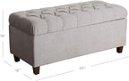 Homepop Home Decor | Tufted Ainsley Button Storage Ottoman Bench - Image 3