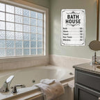 Farmhouse Bathroom Wall Decor Vintage Rustic Bathroom Decor Wall Art Style Bath House Price List Tin Signs Metal Antique Bathhouse Gift 8x12 Inch - Image 7