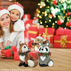 naturevibe Set of 6 Sisal Woodland Animals for Rustic Christmas Decorations - Image 6