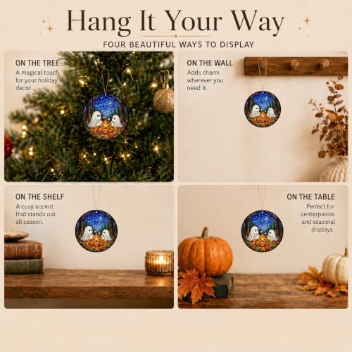 Halloween Decor, Halloween Ornaments Ghost Campfire Ornament - Image 6