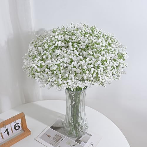 Dolicer 5 Pcs Babys Breath Artificial Flowers White Fake Babys Breath - Image 4