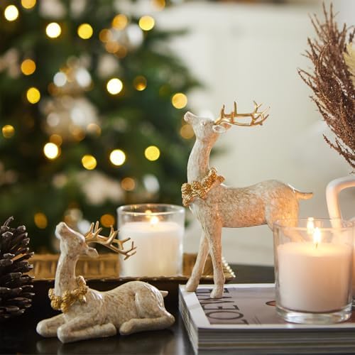 DN DECONATION 2PCS Christmas Reindeer Decoration, Small Christmas Decor - Image 4