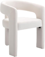 BESTANO Modern Velvet Fabric Upholstered Dining Chairs by BESTANO