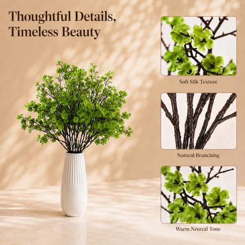 Mandy's 6 Bundles Artificial Green Baby’s Breath Flowers - Image 4