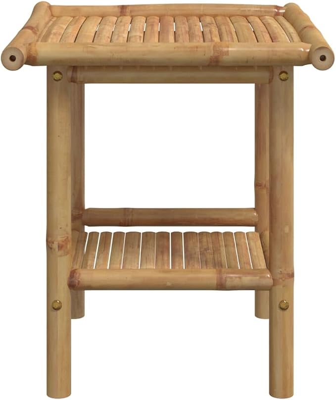 Natural Bamboo Fiber Coffee Table Square Modern Eco-Friendly Furniture - Image 5