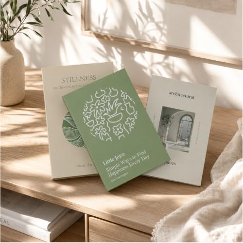 3 PCS Faux Decorative Books for Home Decor-Coffee Table Books Decor-Aesthetic Fake/Faux Books (Stillness Little Joyes Architectural) - Image 6