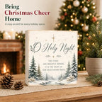 Christmas O Holy Night Sign Decorations Wood Box Sign - Image 2
