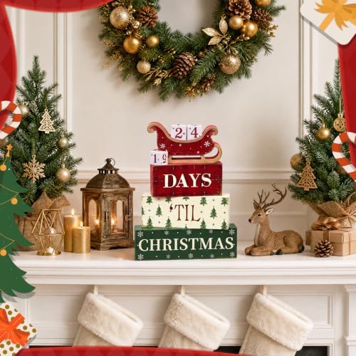 Christmas Countdown Decorations Indoor, Christmas Themed Gifts for Women - Image 6