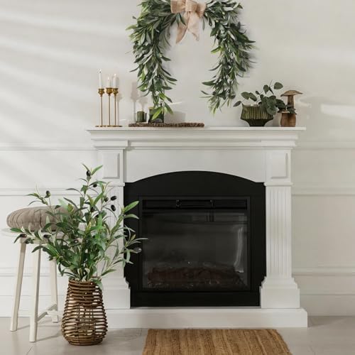 Leftover 3PCS 23.6Inch Faux Olive Branches for Vase,Artificial Olive Tree Branches,Fake Plants,Greenery Stems,Eucalyptus Stems,Green Leaves for Centerpieces Decoration,Home Decor,Coffee Table Decor - Image 5