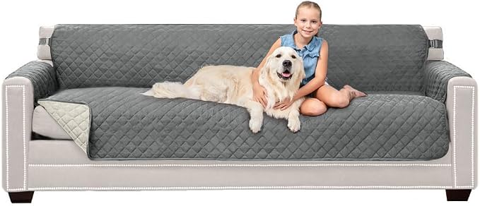 Sofa Shield® Couch Slip Covers for Dogs, Reversible Furniture Protector by SofaShield