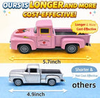 5.7In Pink Strawberry Vintage Truck with 6 Resin Strawberries - Image 5