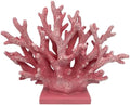 5.8" H Pink Coral Decor - Resin Coral Statue, Nautical Decor for Home, Bedroom, Bathroom, Living Room, Ocean Themed Cabinet Shelf Tabletop Decoration by Elegondrar