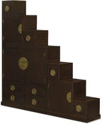 Dark Espresso Elmwood Ming Style Asian Step Tansu - Image 4