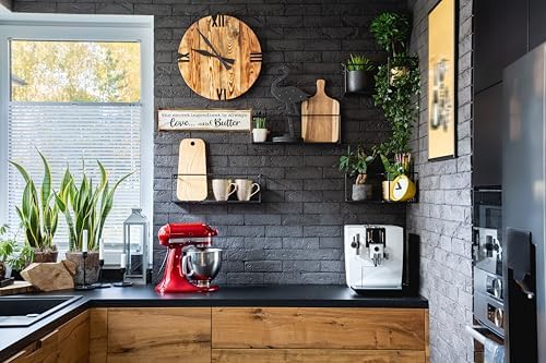 CSWLJS Metal Signs The Secret Ingredient Is Always Love and Butter Sign Funny Kitchen Sign Funny Farmhouse Wall Kitchen Decor Rustic Kitchen Wall Decoration 4x16 in - Image 5