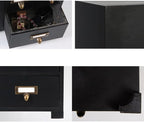 Apothecary Cabinet with 9 Drawers & Labels Rustic Library Card Catalog Cabinet - Image 6