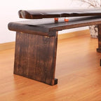Couch End Table Wooden Floor Table - Image 4