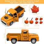 Thanksgiving Truck Decor, Fall Pumpkin Metal Truck Decorations - Image 3