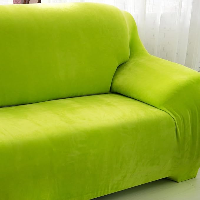 vctops 1-Piece Velvet Plush Stretch Chair Sofa Slipcover Soft Fuzzy Fluffy - Image 5