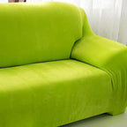 vctops 1-Piece Velvet Plush Stretch Sofa Slipcover - Image 3