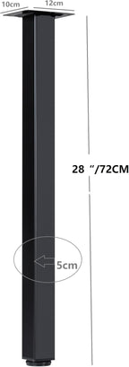LCSDLHLSY Table Legs 28 inch, Adjustable Metal Furniture Legs, DIY Computer - Image 2