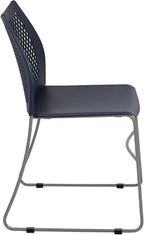 Flash Furniture HERCULES Series 661 lb. Capacity Navy Stack Chair - Image 8