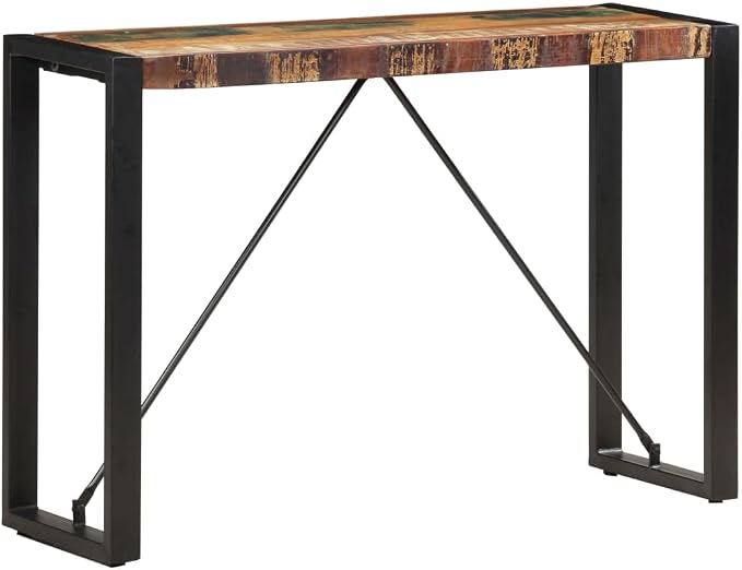SKM Console Table 110x35x76 cm Solid Reclaimed Wood - Image 5
