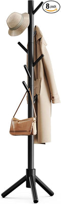 Pipishell Sturdy Wooden Coat Stand, 3 Adjustable Sizes Coat Tree by Pipishell