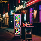Pooqla BAR Sign for Home Bar Decor, Colorful LED Light Up Bar Sign - Image 7