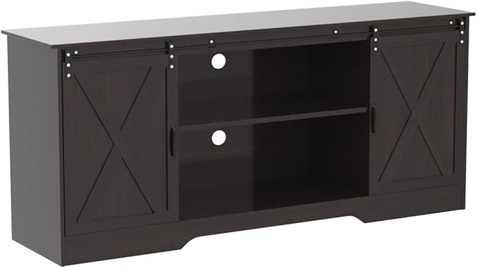 4 EVER WINNER Farmhouse Coffee Bar Cabinet, Buffet Cabinet - Image 4