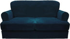 CUCRAF T Cushion Sofa Cover 3 Piece Loveseat Slipcovers, Soft Thick Velvet by CUCRAF