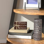 Decorative Books For Home Decor, Coffee Table Faux Wood Book Stack Decor, I Still Remember Modern Stacked Book Decor, Stacked Display Books For Shelf Mantel Nightstand Display, Three Pieces -C(09) - Image 6