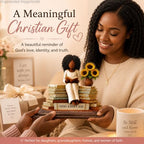 African American Christian Gifts for Women, God Says I Am Girls Desk Plaque - Image 6