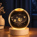 3D Solar System Crystal Ball 2.4in Universe Gifts for Space Lovers by COQIRAUSEN