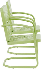 Crosley Furniture Azalea 2-Piece Outdoor Chair Set, Vintage Retro Metal Patio - Image 5