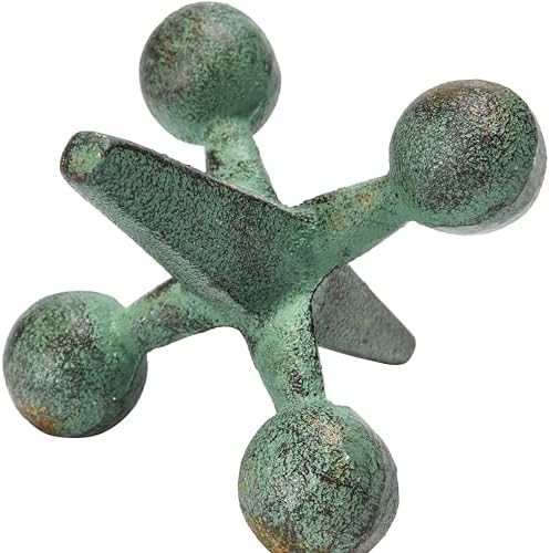 Creative Co-Op Cast Iron Jack Accent, Green - Image 4