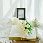 Mandy's 12pcs Artificial White Open Tulips - Image 3