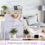 Hicarer Metal Hello Beautiful Wall Art Minimalist Wall Decor, Purple - Image 4