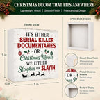 Christmas Decorations Funny Humor Quote Wood Box Sign - Image 4