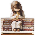 Christian Gifts for Women, God Says I Am Bible Verse Decorative Wooden Sign by KATINAT
