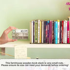 Ycyfckdr Decorative Wood Book Stack for Home, Welcome to Our Beautiful Chaos, Rustic Table and Living Room Bookshelf Farmhouse Decor (L68) - Image 3