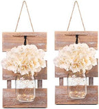 Rustic Mason Jar Sconces Wall Decor, Brown, Set of 2 by LiveinspiredLiveBesuerte