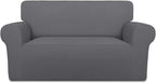 PureFit Stretch Loveseat Covers Fleece Couch Covers by PureFit
