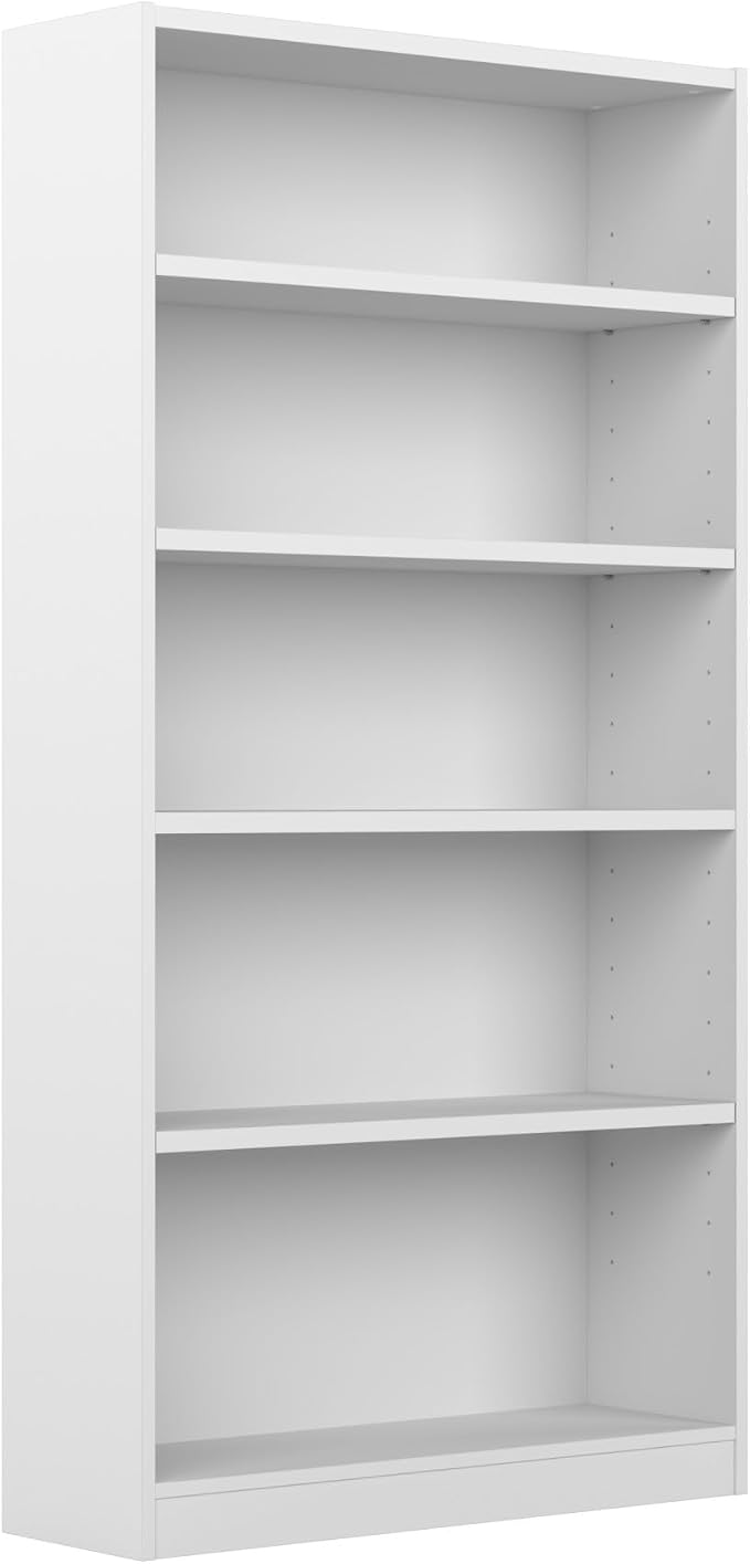 Bush Home Tall 5 Shelf Bookcase, 5 Tier Bookshelf Storage Cabinet by BushBusinessFurniture