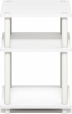 Furinno Turn-N-Tube Side Table, 3-Tier Square Modern End Table, Toolless Open - Image 7