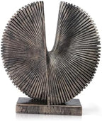 Modern Abstract Round Decorative Sculpture , Dining Living Room Desk Decor,Geometric Home Decor Statues,Shelf Top Decor Aesthetics,making it perfect for placing coffee tables or office shelves by LAIKEARTS