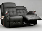 Reclining Loveseat with Pebble Texture Fabric, Loveseat Recliner with USB/Type - Image 8
