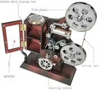 POPGIFTS Movie Projector Music Box, Mini Antique Vintage Music Box Plays - Image 5