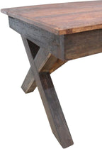Rustic Farmhouse Rectangular Coffee Table - Image 4